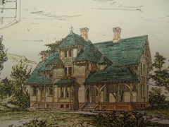 Sketch for a House at Holland Patent, Holland Patent, NY, 1890, F. H. Gouge