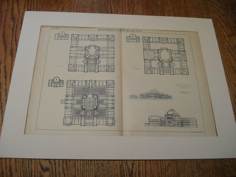 Proposed Museum of Art and Sciences, Brooklyn, NY, 1893, Illegible