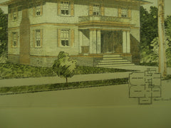 Residence for W. S. Peachy, Fairview Heights, Washington, DC, 1900, W. B. Wood