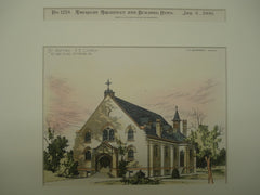 St. Matthew Protestant Evangelical Church on McKee Place , Pittsburgh, PA, 1900, C. M. Bartberger