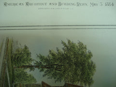 Residence of Col. John F. Clarke , Valley Falls, RI, 1884, Wm. R. Walker & Son