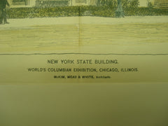 New York State Building at the World's Colombian Exhibition , Chicago, IL, 1894, McKim, Mead & White