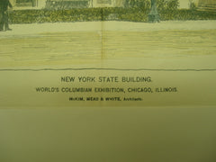 New York State Building at the World's Colombian Exhibition , Chicago, IL, 1894, McKim, Mead & White