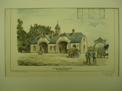 City Hay-scales , Munich, Bavaria, EUR, 1904, Hartwig Eggers