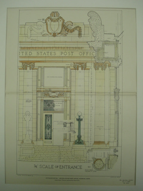 United States Post Office , Norwich, CT, 1903, James Knox Taylor