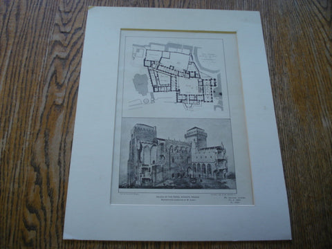 Palace of The Popes, Avignon, France, EUR, 1903, Restorations Suggested by M. Nodet
