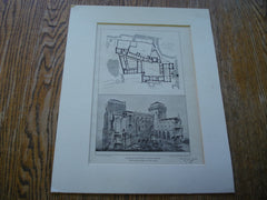 Palace of The Popes, Avignon, France, EUR, 1903, Restorations Suggested by M. Nodet