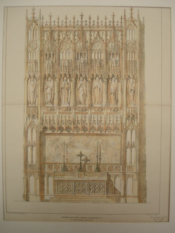 Reredos for Christ Church , Rochester, NY, 1903, T. Henry Randall