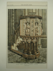 Pulpit at Christ Church Cathedral , Dublin, Ireland, EUR, 1883, Unknown