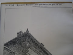 Pandolfini Palace, Florence, Italy, EUR, 1895, Drawn by W.H. Orchard