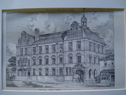 New Mill , Market Harboro, England, UK, 1882, W. Talbot Brown