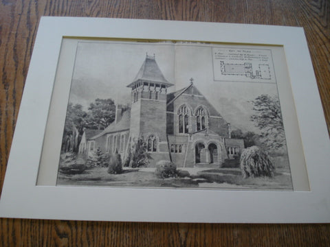 Congregational Church, Olton, Warwickshire, England, UK, 1900, John P. Osborne,F.R.I.B.A., Birmingham