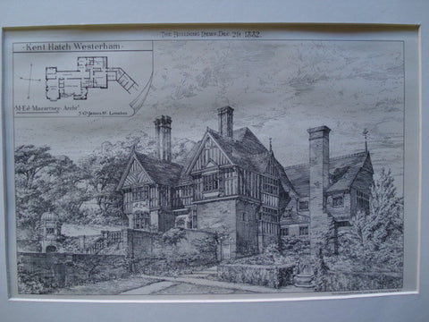 Kent Hatch , Westerham, England, UK, 1882, M. Ed. Maccartney