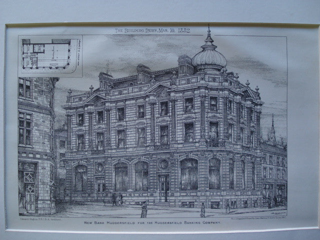 New Bank Huddersfield for the Huddersfield Banking Company , Huddersfield, England, UK, 1882, Edward Hughes