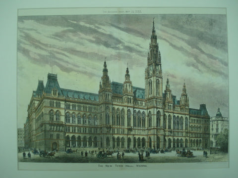New Town Hall , Vienna, Austria, EUR, 1883, Unknown