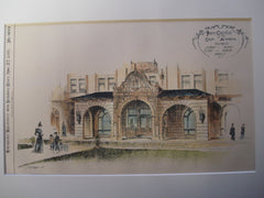 Porte Cochere of the Casa Alameda , New York, NY, 1893, J.G. Glover