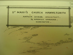 St. Mary's Church , Hammersmith, London, UK, 1881, Arthur Baker
