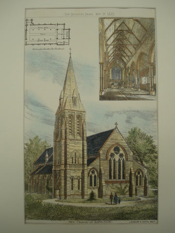 New Church , Longton, Lancashire, UK, 1881, J. Edward K. Cutts