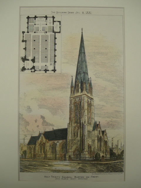 Holy Trinity Church , Burton-on-Trent, Staffordshire, UK, 1881, John Oldrid Scott
