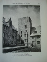 Cramer Tower in the Quadrangle at Concordia Seminary , St. Louis, MO, 1928, Day & Klauder