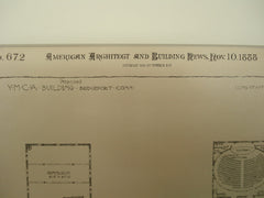 Proposed YMCA Building , Bridgeport, CT, 1888, Long, Staff & Hurd