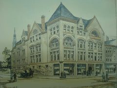 Proposed YMCA Building , Bridgeport, CT, 1888, Long, Staff & Hurd