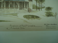 Residence of Chas. F. Loudon , Avondale, OH, 1888, S. E. Des Jardins