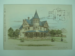 Residence of Geo. Comstock , Bridgeport, CT, 1888, Jos. W. Northrop