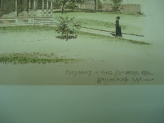 Residence of Geo. Comstock , Bridgeport, CT, 1888, Jos. W. Northrop