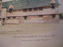 House for R.L. Stevens , Bernardsville, NJ, 1892, Charles Edwards