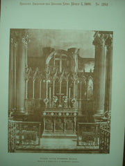 Screen in Little Stanmore Church , Little Stanmore, London, England, UK, 1900, W. H. Boney & C. H. Wainwright