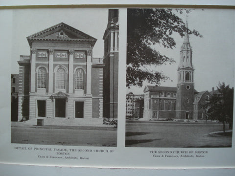 Second Church of Boston , Boston, MA, 1900, Cram & Ferguson