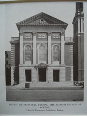 Second Church of Boston , Boston, MA, 1900, Cram & Ferguson