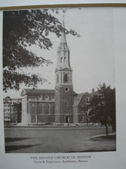 Second Church of Boston , Boston, MA, 1900, Cram & Ferguson