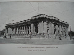 United States Court-house and Post Office , Indianapolis, IN, 1906, J. Massey Rhind, Sculptor and Rankin & Kellogg