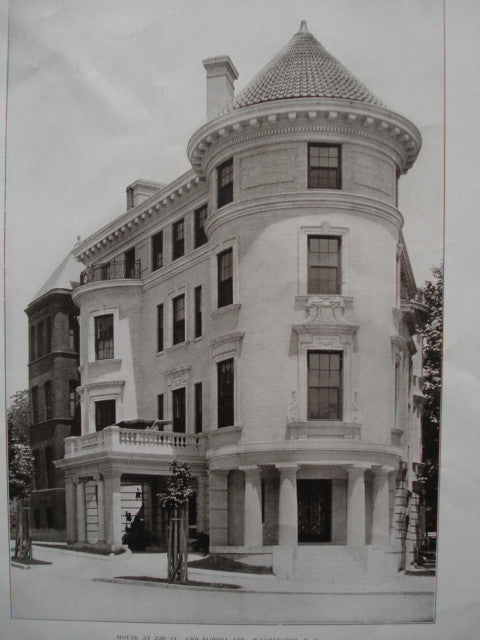 House at 22nd St. and Florida Ave., Washington , DC, 1906, Marsh & Peter