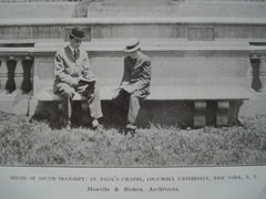Detail of South Transept: St. Paul's Chapel, Columbia University, New York, NY, 1906, Howells & Stokes