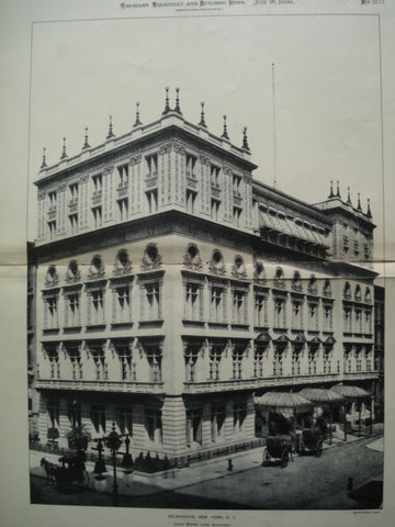 Delmonico's, New York, NY, 1898, James Brown Lord