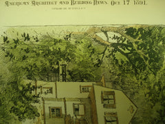 Residence of I. Hodgson Jr., Portland, OR, 1891, J. Anderson