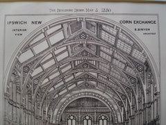 New Corn Exchange , Ipswich, England, UK, 1880, B. Binyon