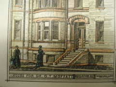 House for Dr. G. T. Moffatt , Boston, MA, 1876, W. Whitney Lewis