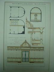 Baptistery Screen Design, 1896, unknown