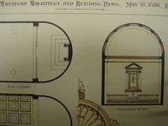 Baptistery Screen Design, 1896, unknown