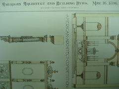 Baptistery Screen Design , 1896, Johanno Batisto