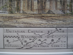 Unitarian Church , Washington, DC, 1879, R.G. Russell