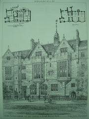 Inner Temple Library on King's Bench Walk, Inner Temple, London, England, UK, 1881, Robert W. Edis