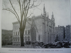 Church of Notre Dame de Lourdes, West 141st Street, New York, NY, 1905, Unknown