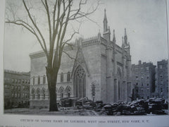 Church of Notre Dame de Lourdes, West 141st Street, New York, NY, 1905, Unknown