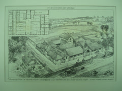 Homestead for James Clarke , Akenham, Suffolk, England, UK, 1881, Alfred Conder