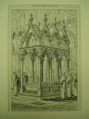 Monument to Archbishop Grey at York Cathedral , York, England, UK, 1874, Unknown